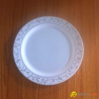 Disposable Round Plastic Bowl With Gold Rim