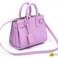 Purple Lizard Leather HandBag