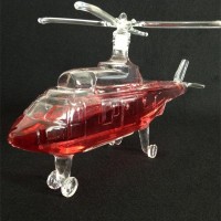 Borosilicate unique transparent decoration aircraft shaped whiskey glass bottle