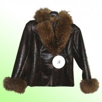 artificial lether coat