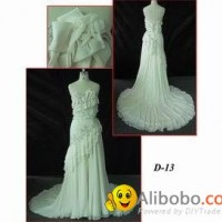 Silk wedding gown bridal dress D13