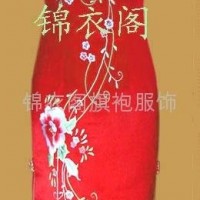 handmade embroidery and traditional Chinese painting cheongsam