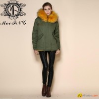 2015 Fashion Fur Coat Style Short Warm Real Fur Hood Fur Jackets