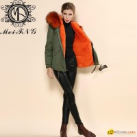 Winter Fashionable Rex Rabbit Fur Coats rex rabbit fur for women's clothing