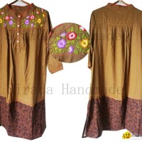 Hand embroidered casual dress