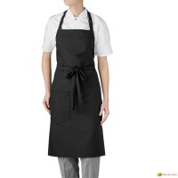 CLASSIC SPUN POLY BIB CHEF APRON