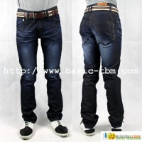 Hot Sale Men's High Class Blue Fashion Denim Jeans