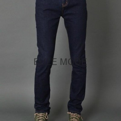 Men's Cotton Semi-Straight Slim Jeans (Denim Pants) _ Made in Korea # the Latestpicture1