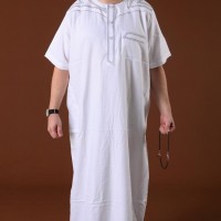 Moroccan Thobe for Men Short Sleeves