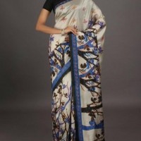 Embroidery Painted Kantha Sarees