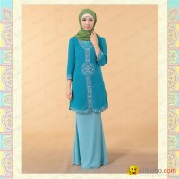 MF17820 women's muslim crepe baju kurung indenesia