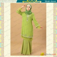 MF19682 fancy beaded and embroidery baju kurung fashion