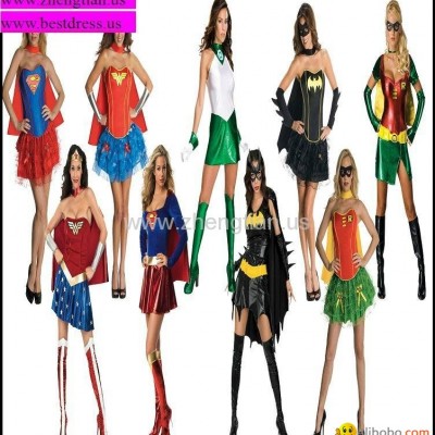 Female Women Adult Licensed Superhero Fancy Dress Costume Halloween Outfit Newpicture1