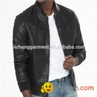 Men''s Blk Lamb Bomber Leather Jackets