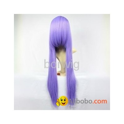 Long Straight Light Purple Cosplay Wig Synthetic Hair Wig Customized Wigspicture1