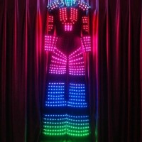 2015 new led robot costume for stage and event