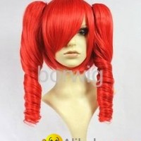 VOCALOID TETO Red Cosplay Wig Synthetic Hair Wig Customized Wigs