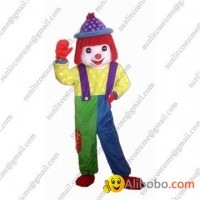 carnival clown mascot costume