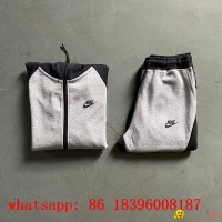 wholesale 1:1 original      Set Tech Fleece - Black & Light Grey sports suit