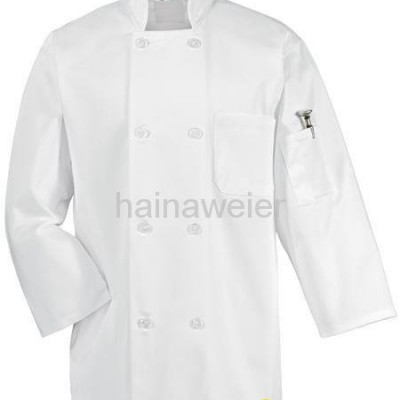 Hot-sale White long sleeve chef coat/chefs jacket/chefs wear/chefs uniformpicture1