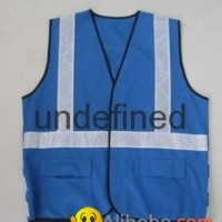 Hi-vis Blue Working Reflective Safety Vest Clothes