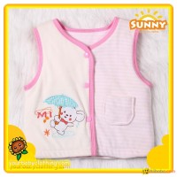 Baby Girl Clothes Winter Padded Cotton Silk Vest