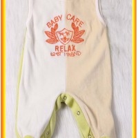 Warm Sleeveless Velvet Baby Romper With Feet