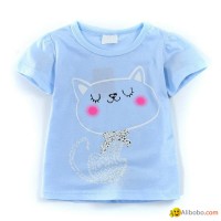 Summer girls t-shirt children short sleeve girls t-shirt kids summer clothes