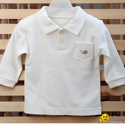 100% organic cotton baby polo shirt，infant polo shirtpicture1