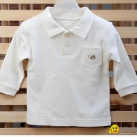 100% organic cotton baby polo shirt，infant polo shirt