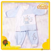 New Born Baby Spliced Cotton Pajamas 2pc