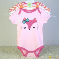 baby bodysuits 3 piece set 100% cotton