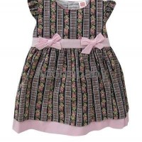 New baby girl dress brown baby dress with underwear