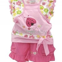 baby clothing 2 piece set blouse and shorts