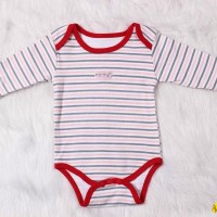 100% cotton long sleeve baby bodysuit