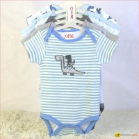 China baby garments factory offer baby 5 pk bodysuits OEM orders