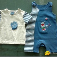 two pcs of Baby garments including baby's t-shirt and baby's romper