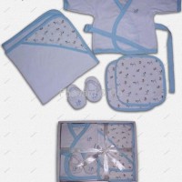 Babies' terry garments in gift box