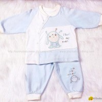 New Born Baby splicing cotton pajamas set