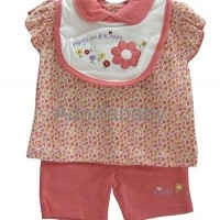 New baby girl clothing set 3 pieces