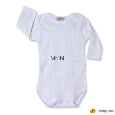 Mbibi Organic Cotton Long Sleeve Baby bodysuitspicture1