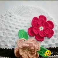 crochet hats with flower