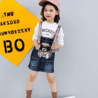 Hot Sale Suspenders Jeans Skirt for Girls On Sale Manufacture