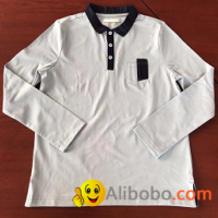 Boys long sleeve polo shirt in cotton