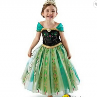 LUCKY Anna Dress for Girl Cosplay Snow Queen Princess Costume Halloween Clothes