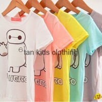 Angou Cotton Baby Girls&Boys Solid T-Shirts,High Quality Kids TOPS Big Hero