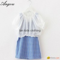 Angou Girl Dress Chiffon Children Summer Clothing Kids Dresses Princess dress