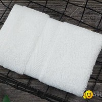 100% Cotton 5 Star Hotel Dedicated White Dobby Small Face Towel