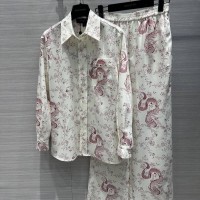 Women's     ajamas set,Design luxury print sleepwear,Luxury Silk nightwear pink