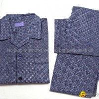 men cotton woven printed flannel pyjama set